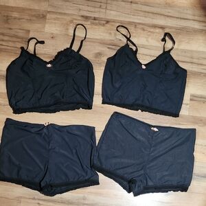 Elegant Black Women's Sleepwear Set